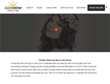 Tablet Screenshot of daybreaksalonandspa.com